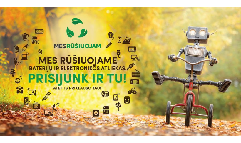 Jau tryliktus metus startuojantis aplinkosaugos projektas - „Mes rūšiuojam“