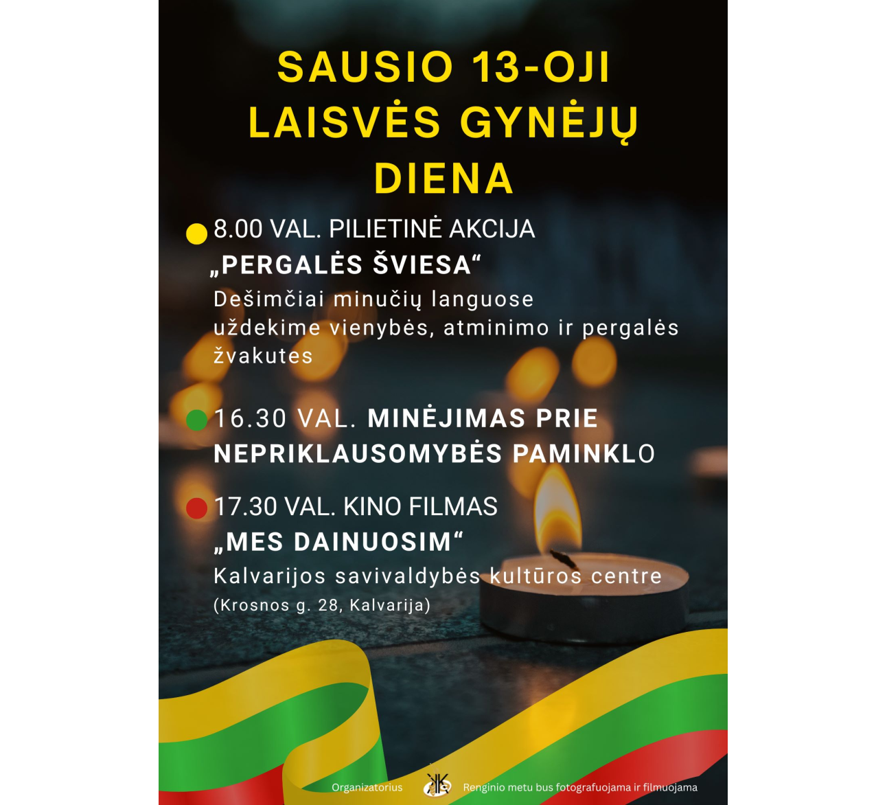 Sausio 13-osios minėjimas