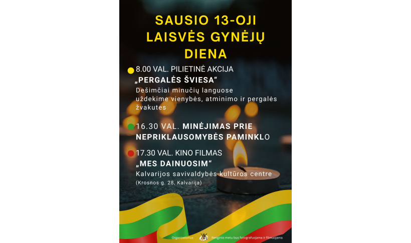 Sausio 13-osios minėjimas