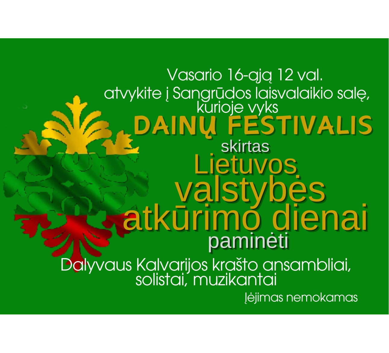 Dainų festivalis Sangrūdoje