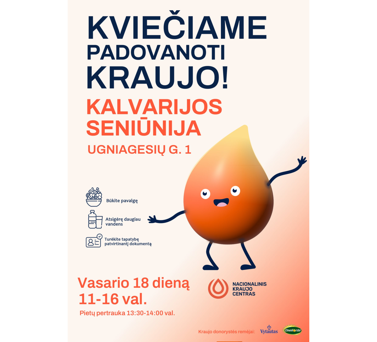 Kviečiame padovanoti kraujo!