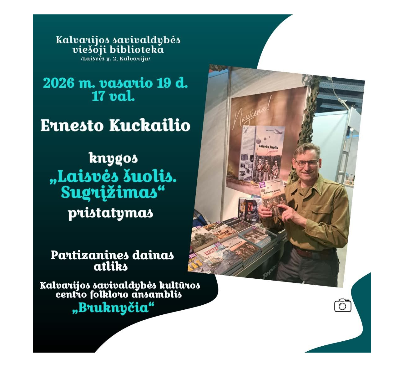 Ernesto Kuckailio knygos „Laisvės šuolis. Sugrįžimas“ pristatymas