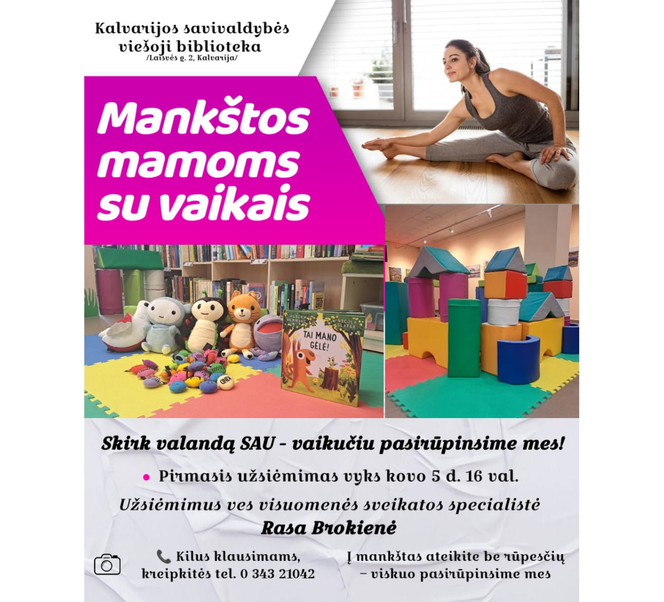 Mankštos mamoms su vaikais