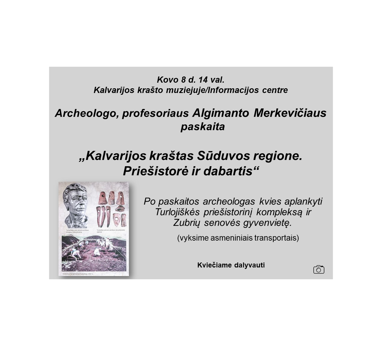 Algimanto Merkevičiaus paskaitą