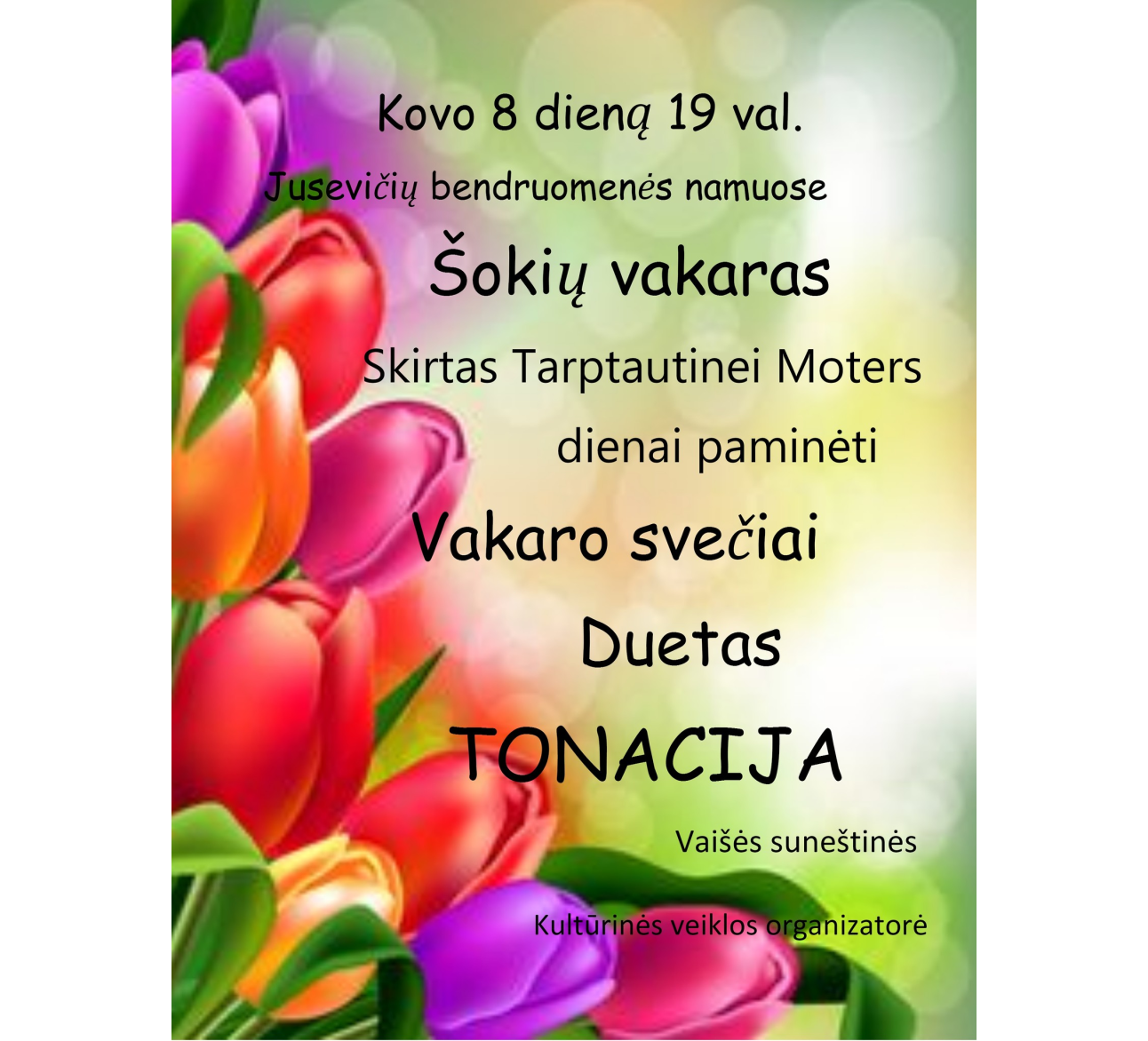 Šokių vakaras Jusevičiuose