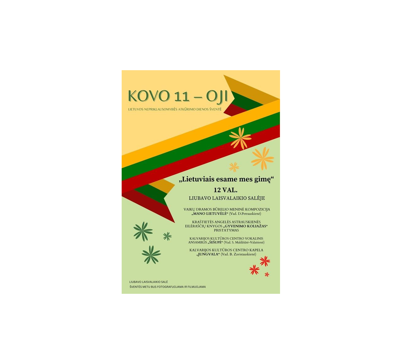 Kovo 11-osios minėjimas Liubave