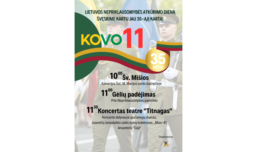 Kovo 11-osios renginiai