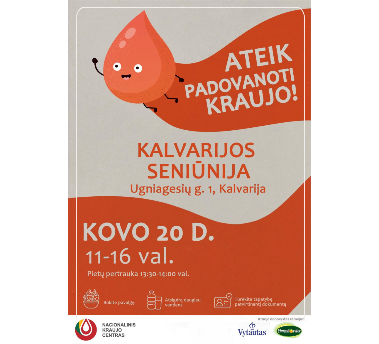 Kviečiame padovanoti kraujo!