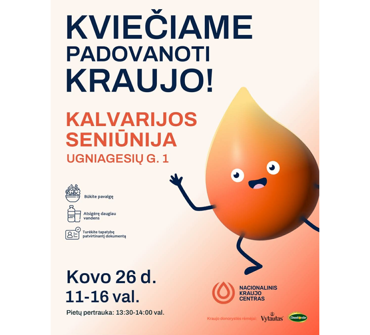 Kviečiame padovanoti kraujo!