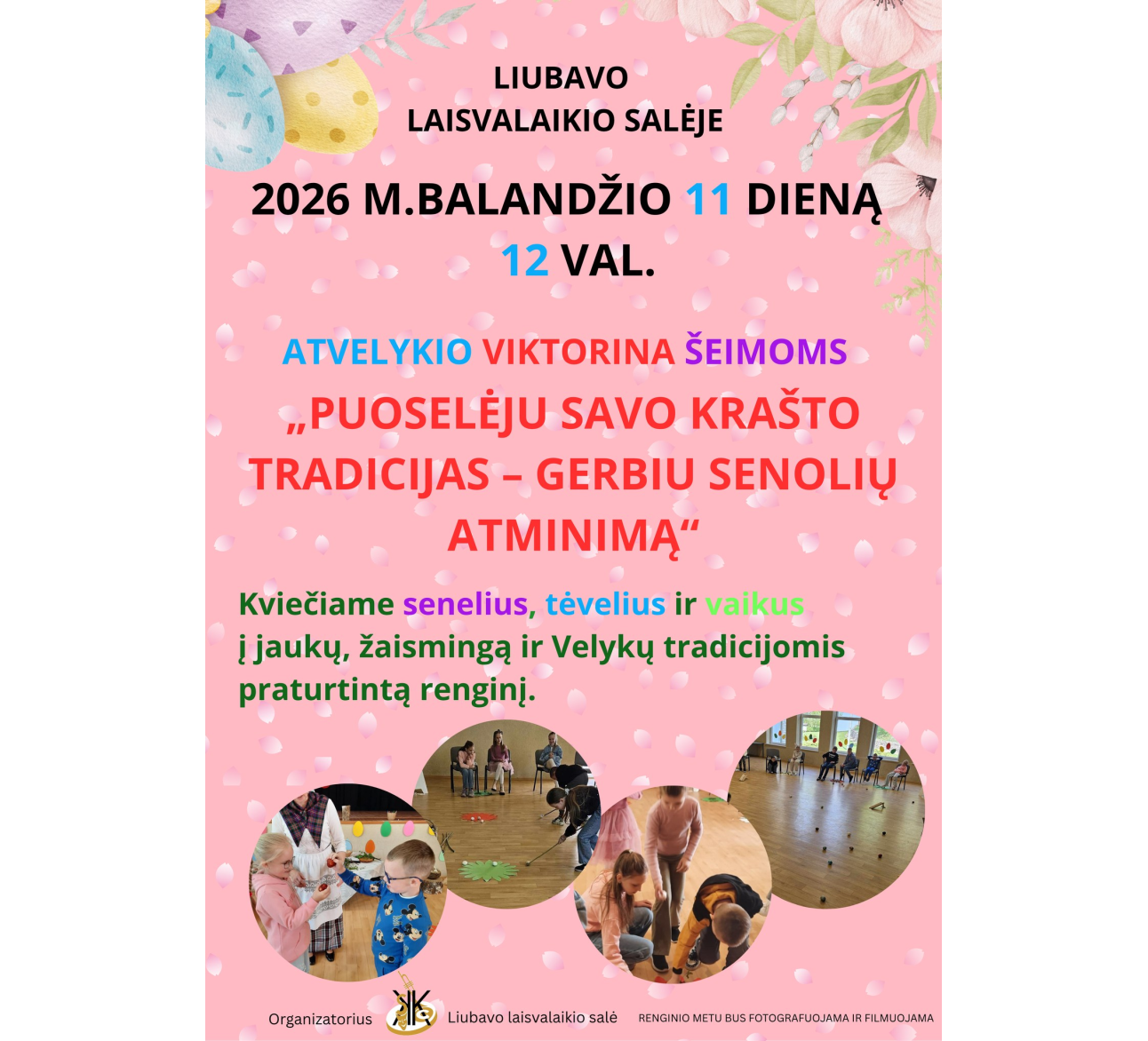 Atvelykio viktorina šeimoms