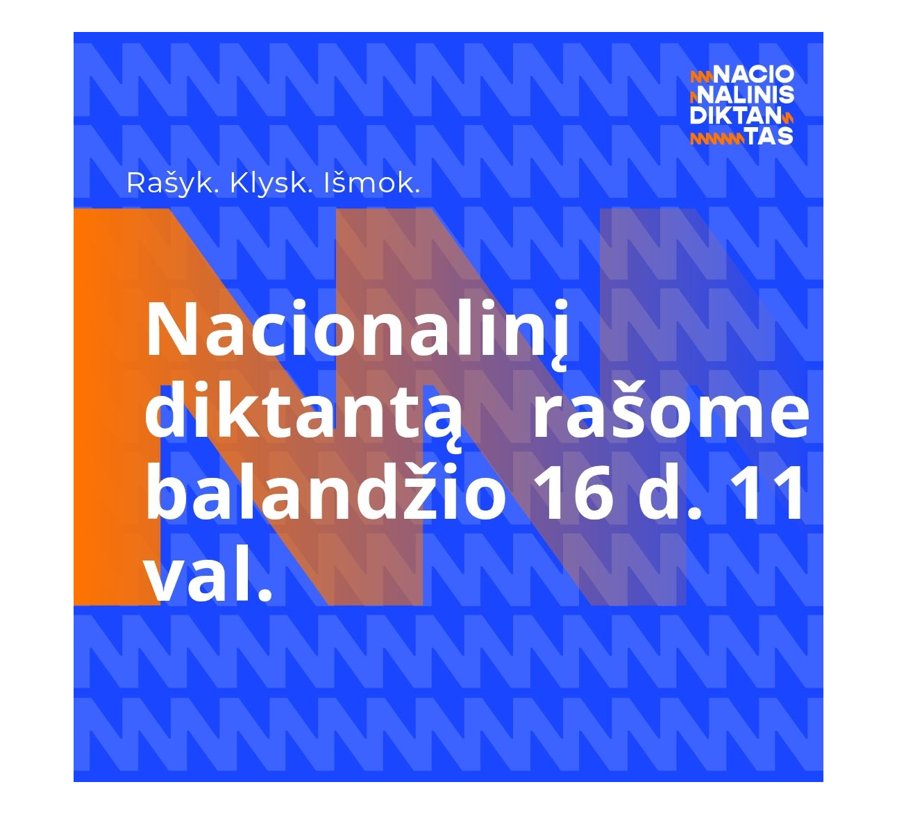 Nacionalinis diktantas 2026