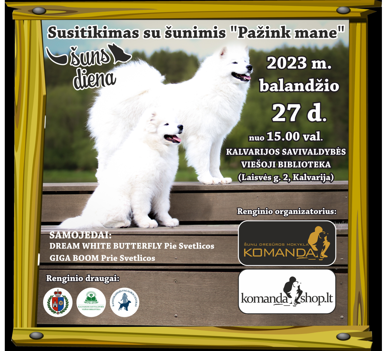 Susitikimas su šunimis "Pažink mane"
