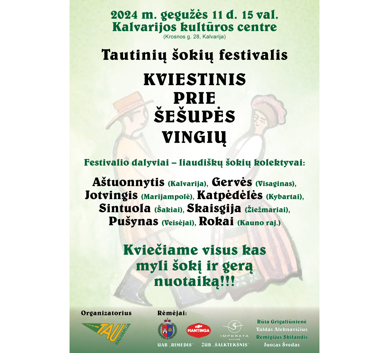 Tautinių šokių festivalyje „Kviestinis prie Šešupės vingių“