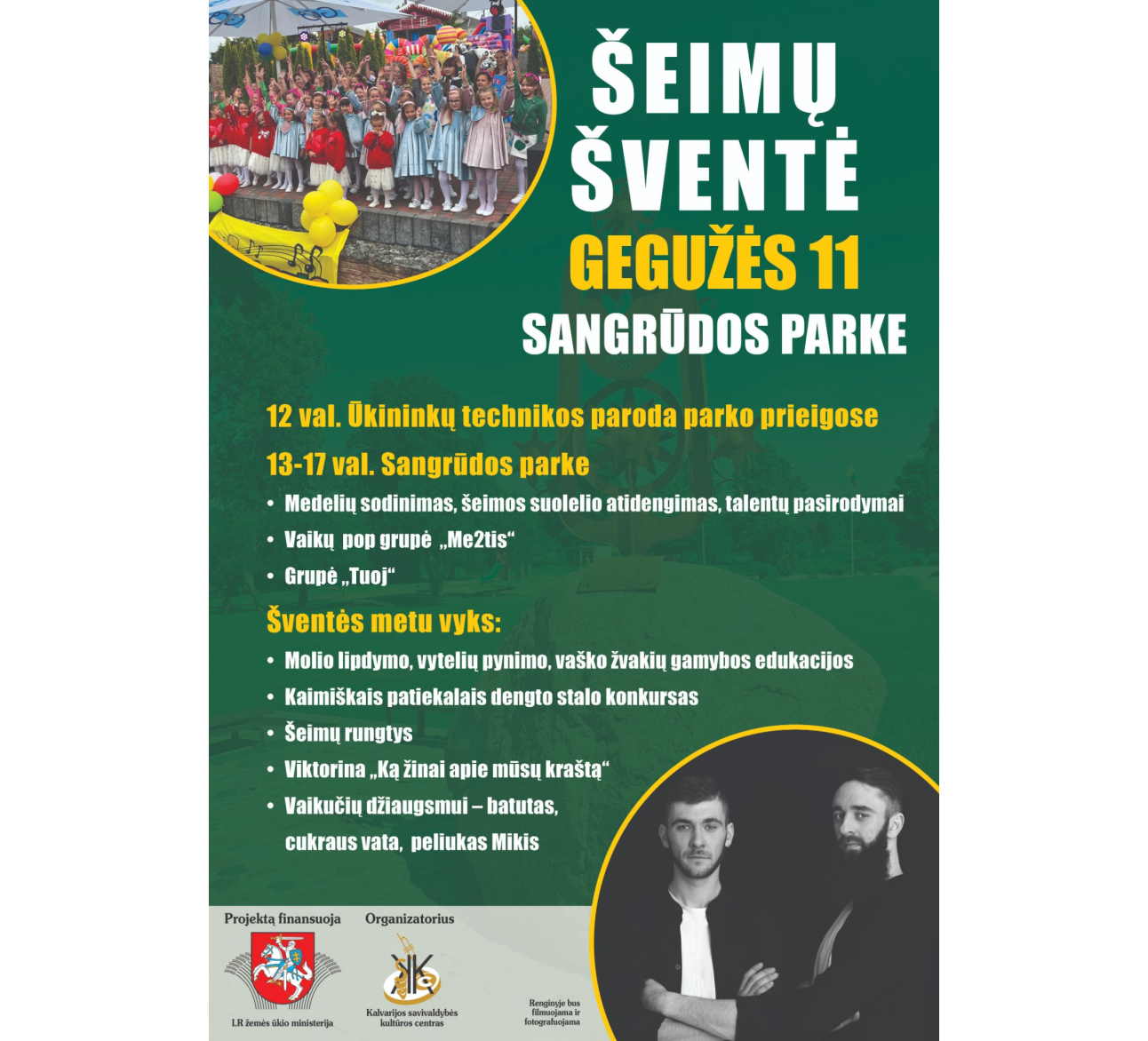 Šeimų šventė Sangrūdos parke