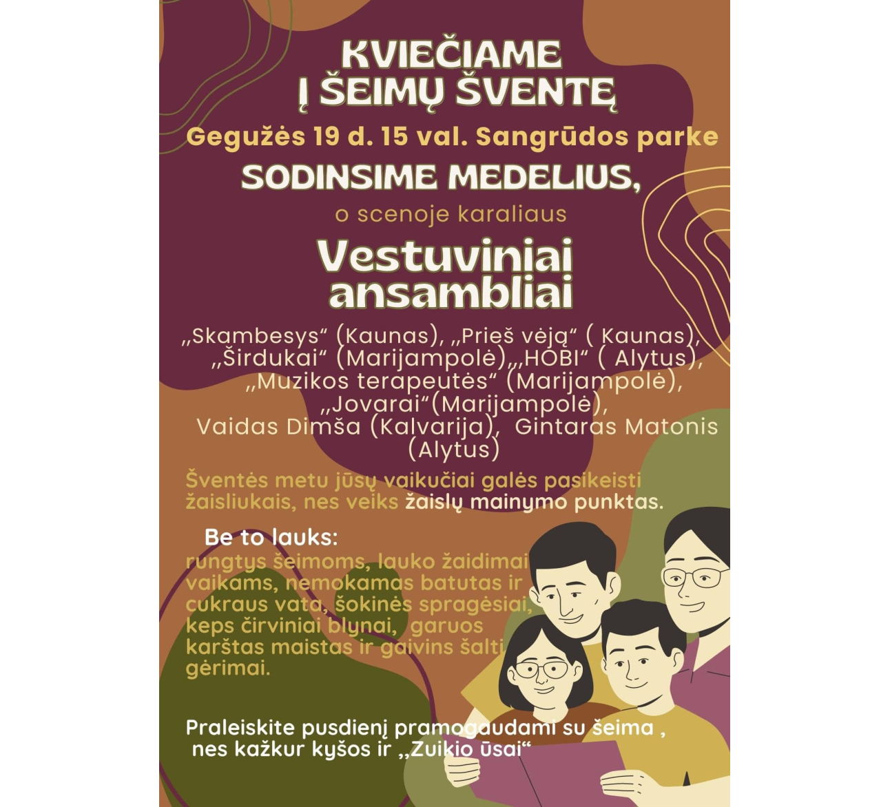 Šeimų šventė Sangrūdoje