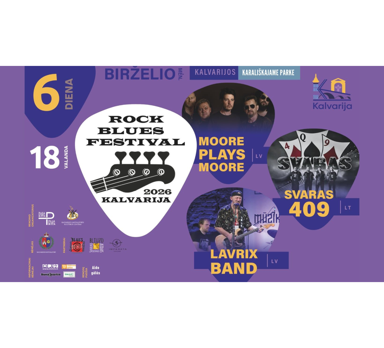 „Rock blues festivalis 2026“ Kalvarijoje