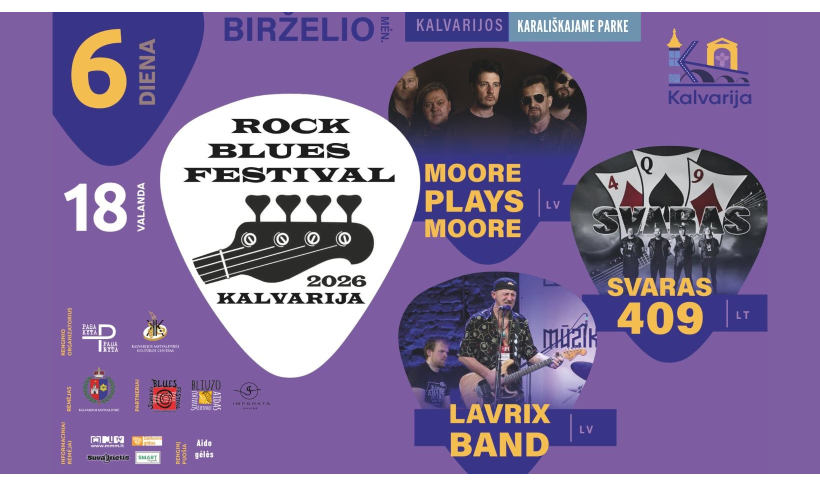 „Rock blues festivalis 2026“ Kalvarijoje
