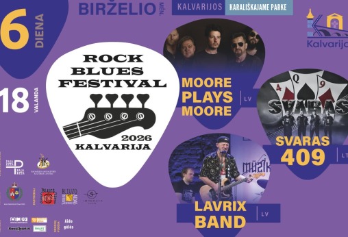 „Rock blues festivalis 2026“ Kalvarijoje