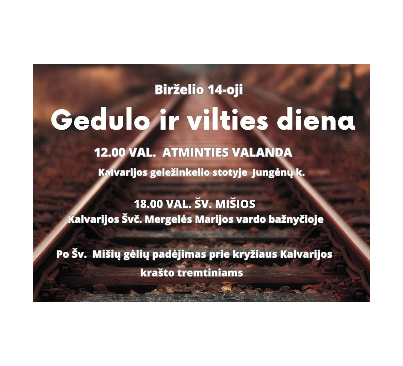 Gedulo ir vilties diena Kalvarijoje
