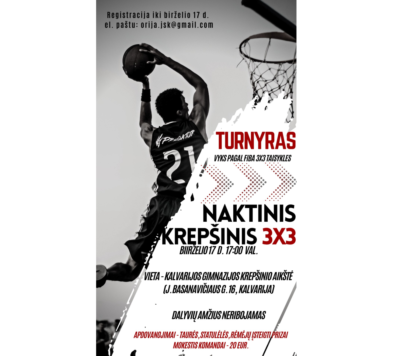 Naktinis krepšinis 3x3