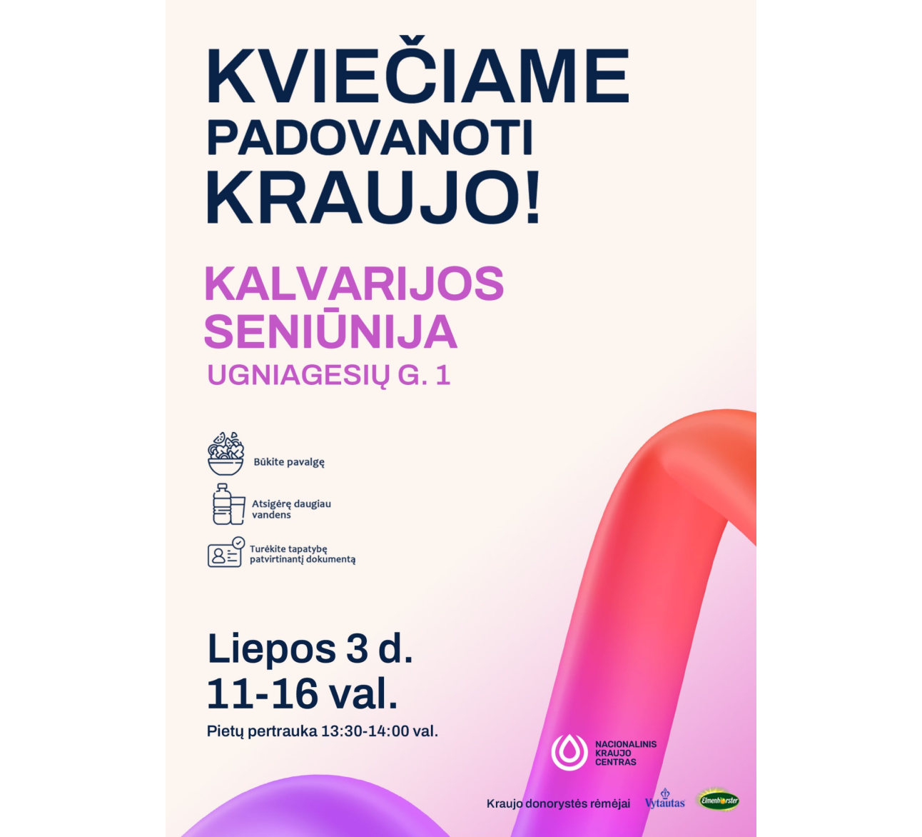 Kviečiame padovanoti kraujo!