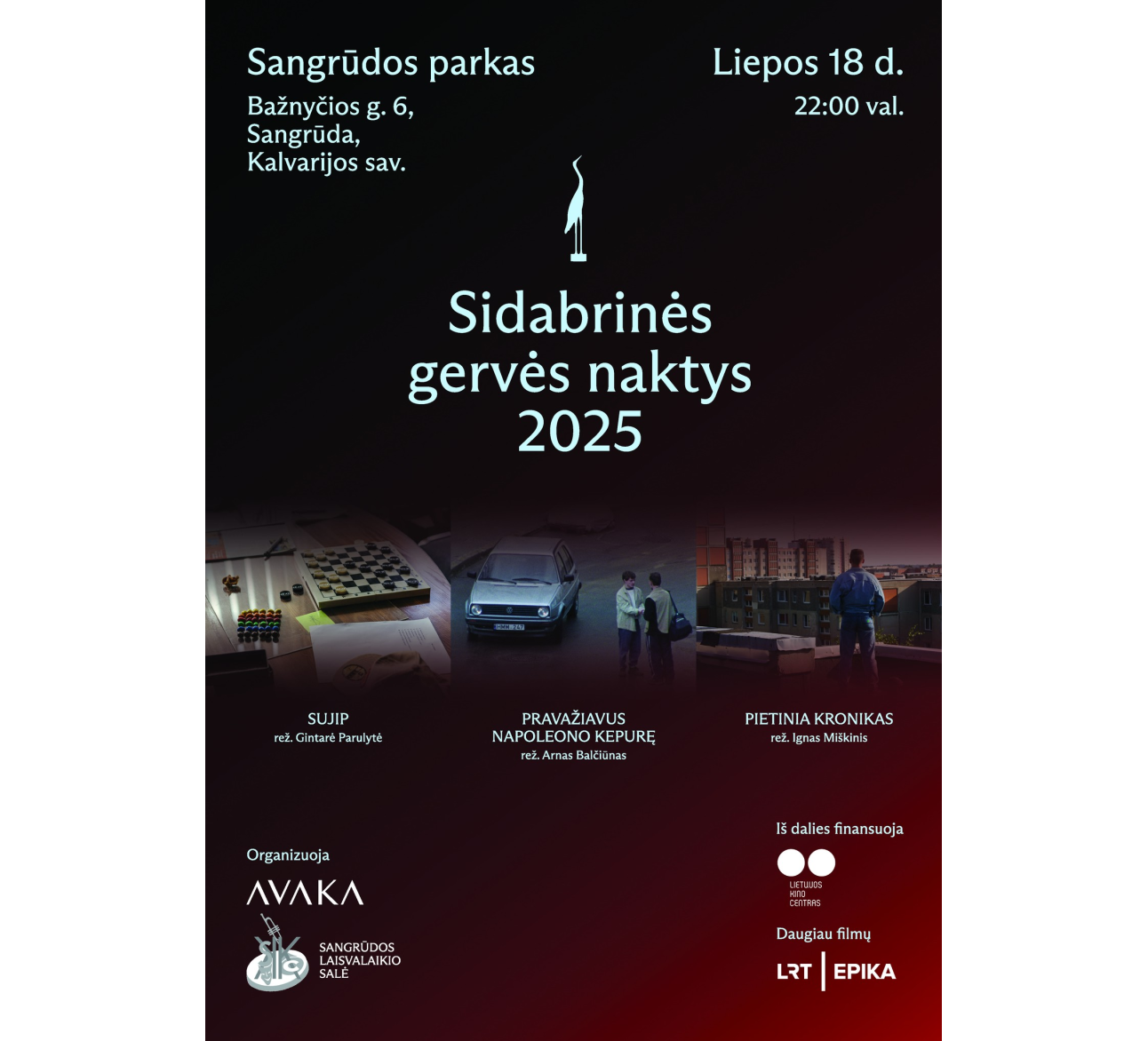 Sidabrinės gervės naktys Sangrūdoje