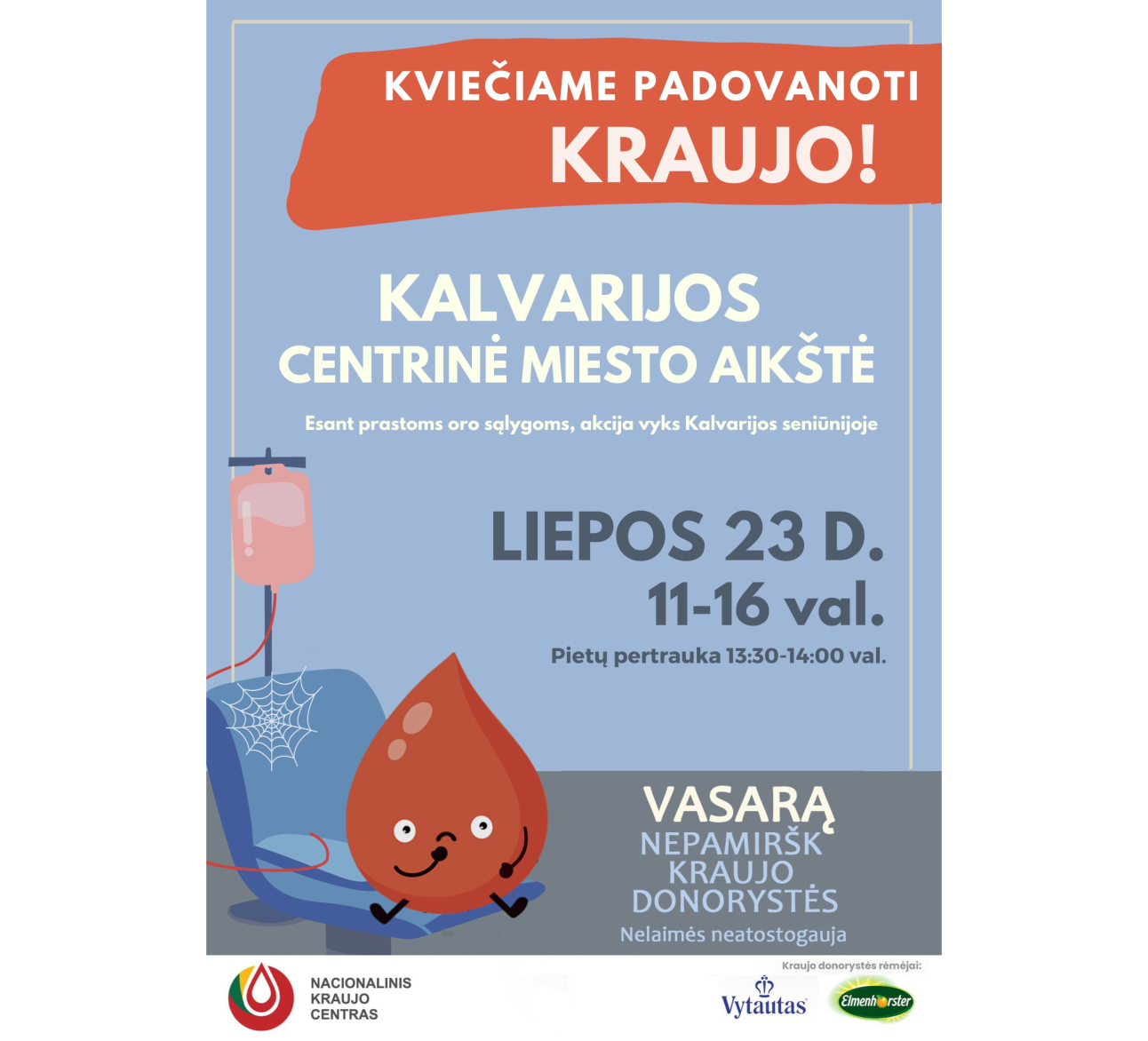 Kviečiame padovanoti kraujo!