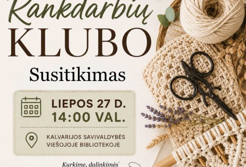 Rankdarbių klubo susitikimas