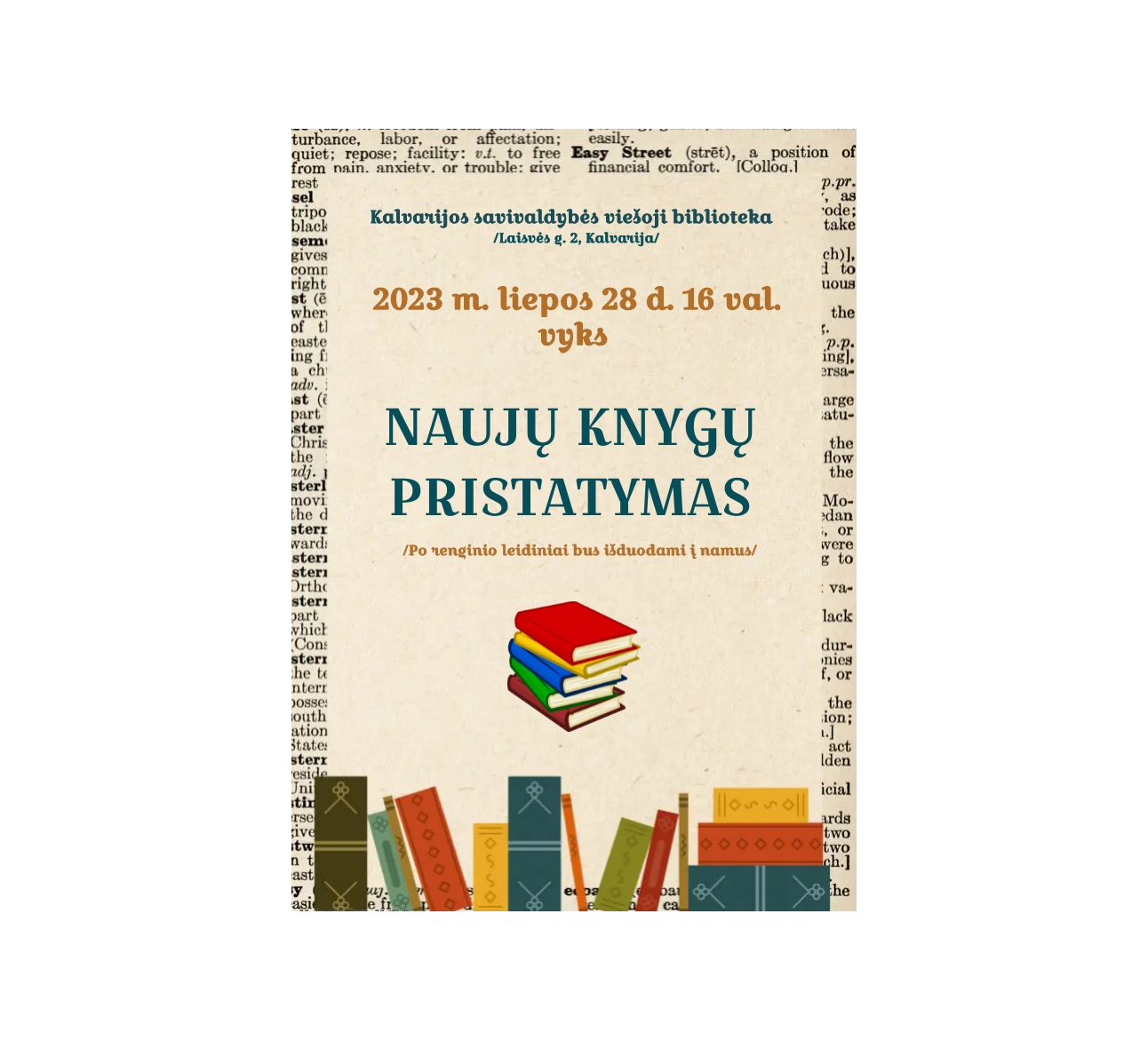 Naujų knygų pristatymas