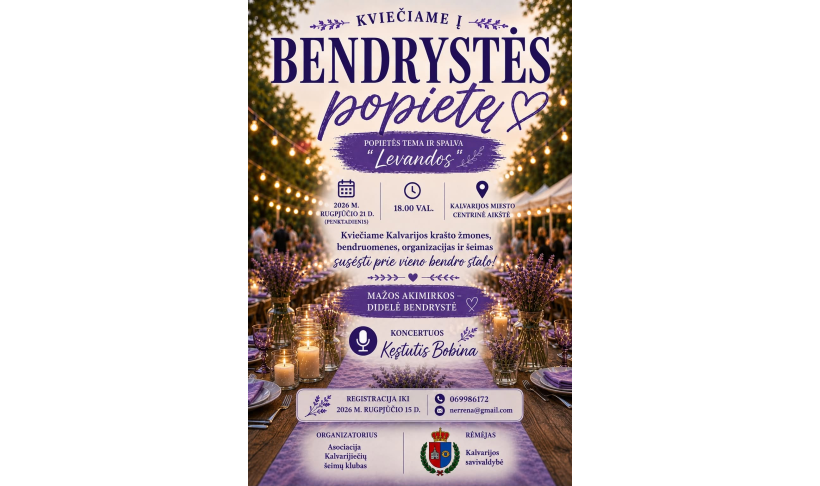 Bendrystės popietė
