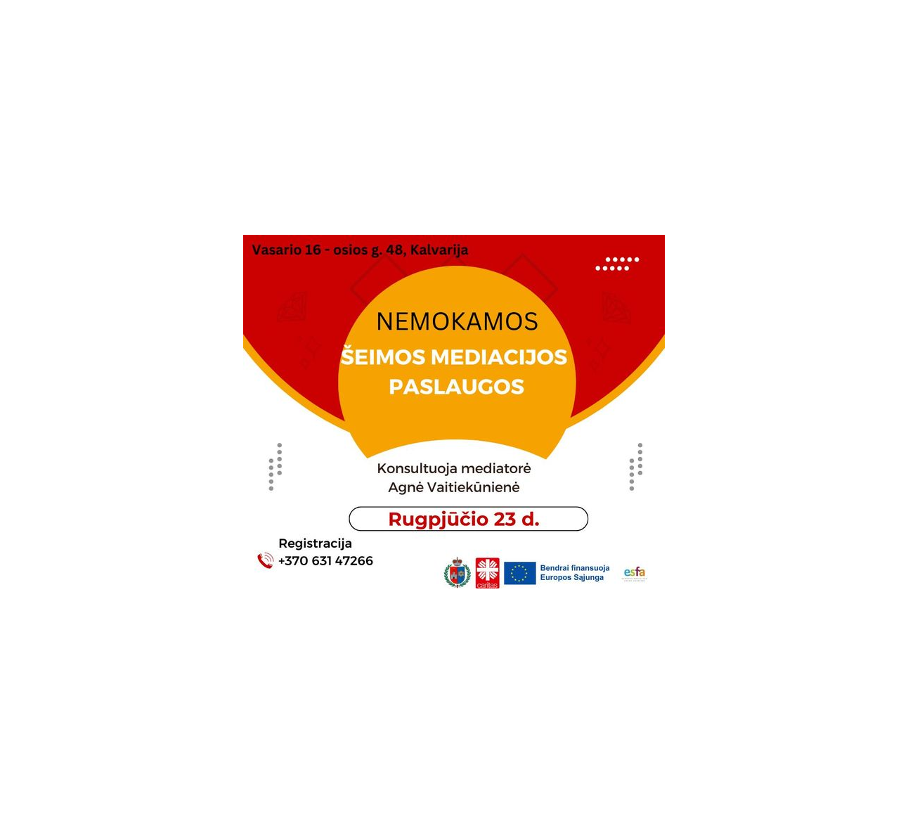 Nemokamos šeimos mediacijos paslaugos