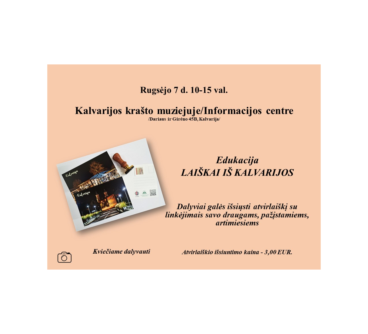 Edukacija „Laiškai iš Kalvarijos”