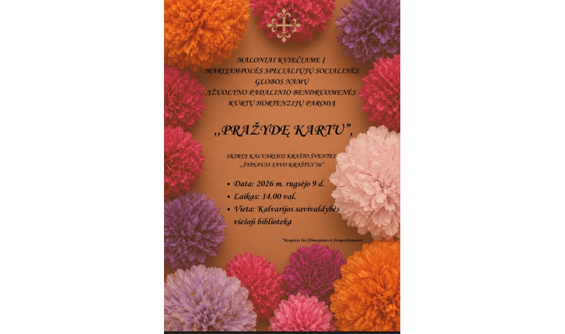 Parodos „Pražydę kartu“ atidarymas
