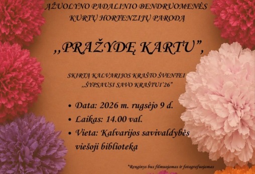 Parodos „Pražydę kartu“ atidarymas