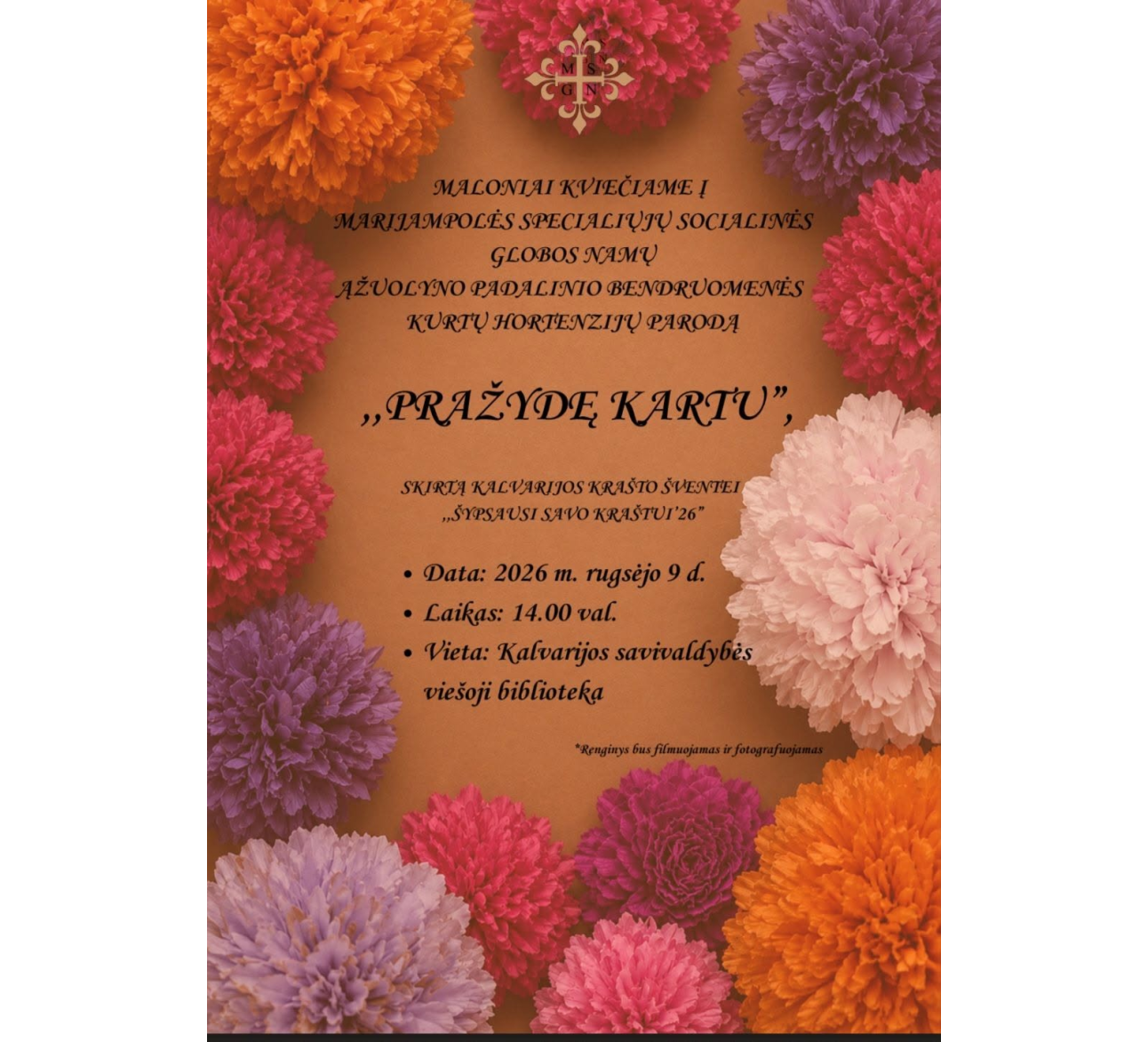 Parodos „Pražydę kartu“ atidarymas