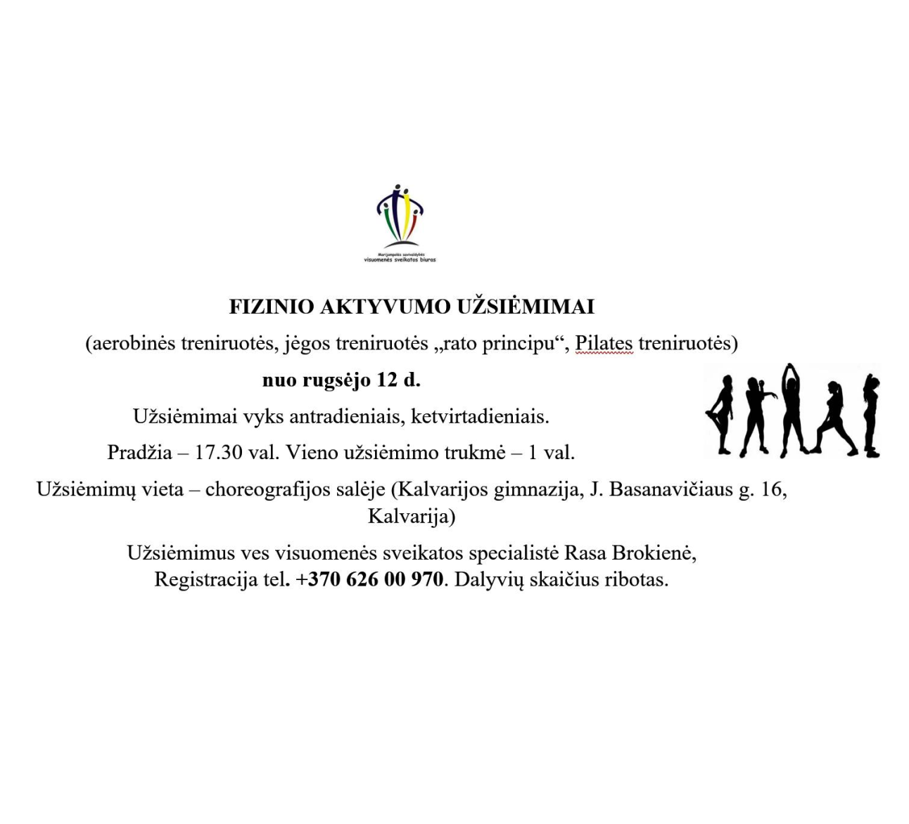Fizinio aktyvumo užsiėmimai