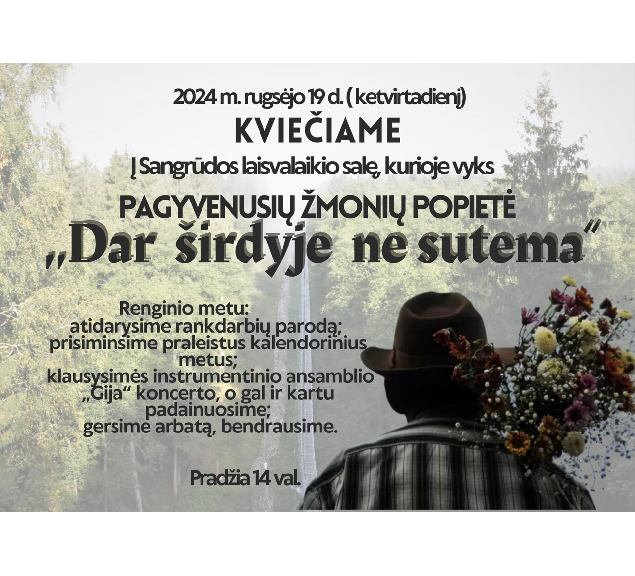 Pagyvenusių žmonių popietę