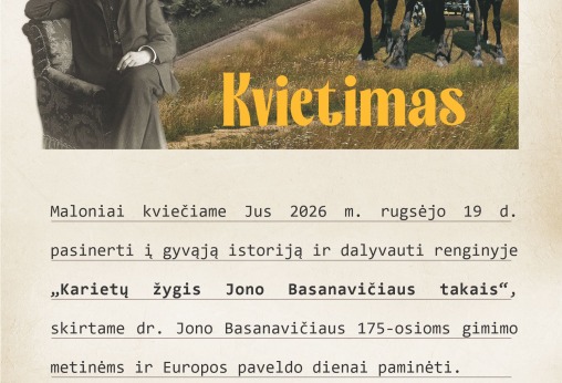 Karietų žygis Jono Basanavičiaus takais