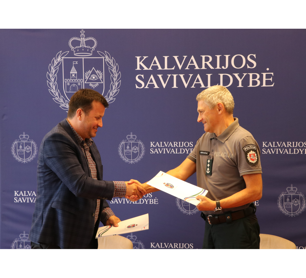 Pasirašyta bendradarbiavimo sutartis tarp Kalvarijos savivaldybės ir Marijampolės apskrities VPK