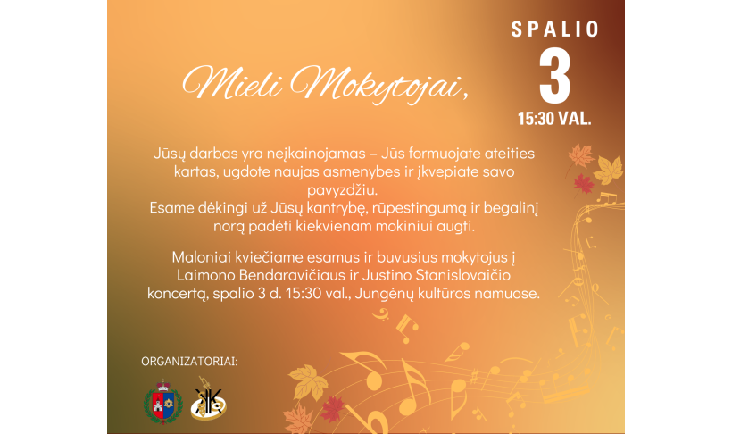 Mokytojų dienos minėjimas
