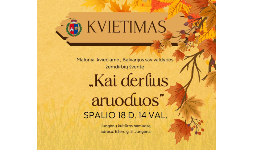 Tradicinė žemdirbių šventė „Kai derlius aruoduos“ Jungėnuose
