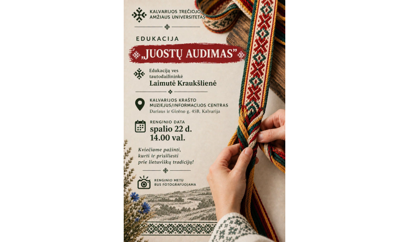 Edukacija „Juostų audimas“