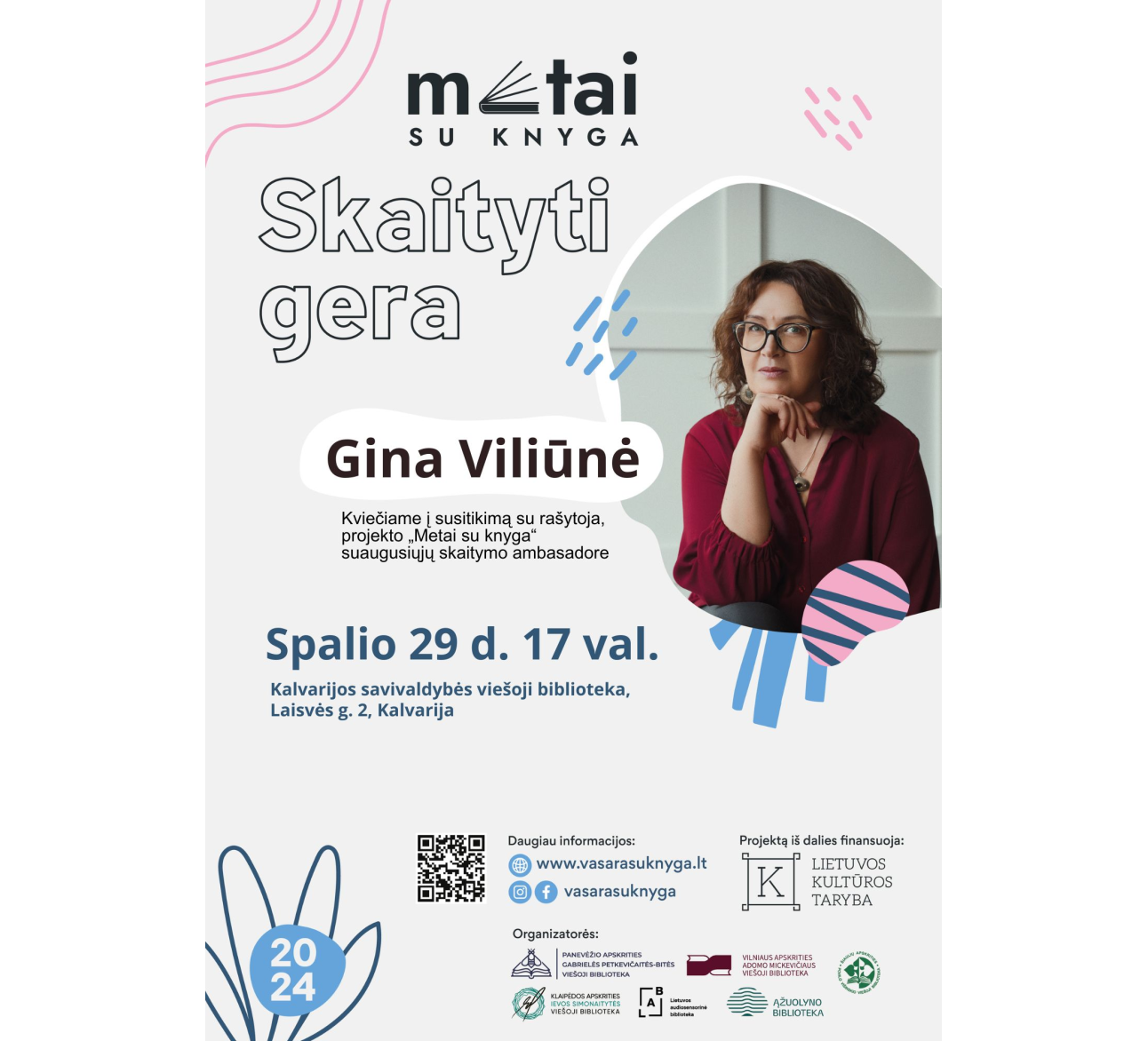 Susitikimas su rašytoja Gina Viliūne