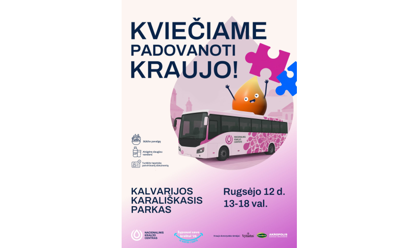 Kviečiame padovanoti kraujo!