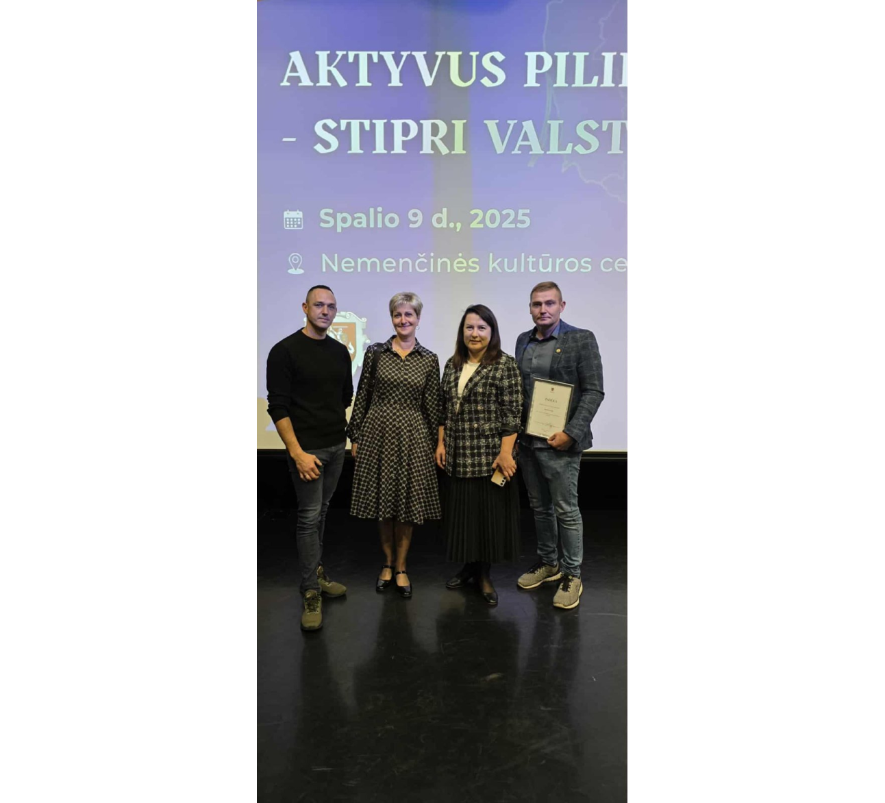 Vidaus reikalų ministerijos apdovanojimas Trakėnų seniūnaičiui Haroldui Areliui