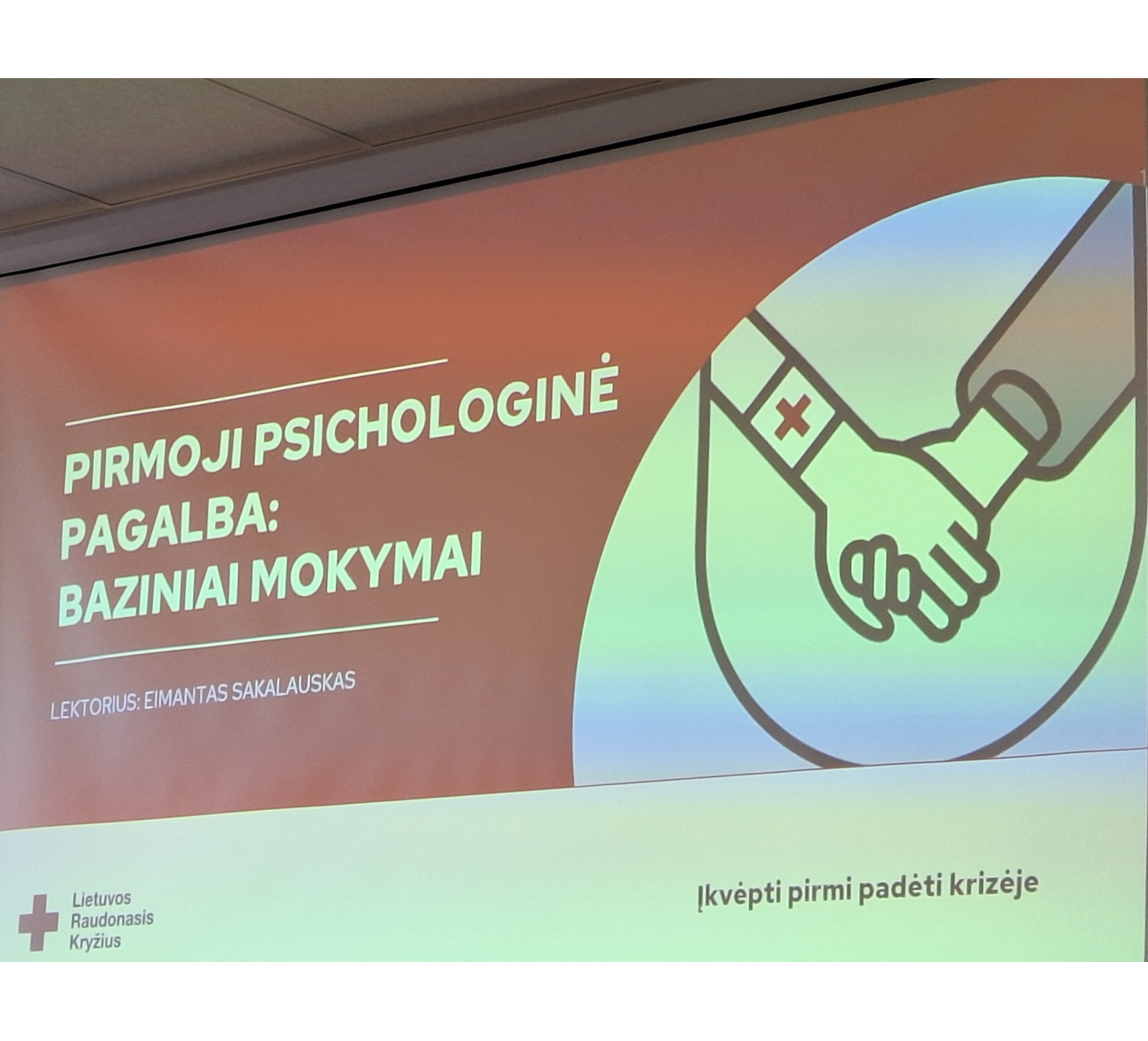 Pirmosios psichologinės pagalbos mokymai