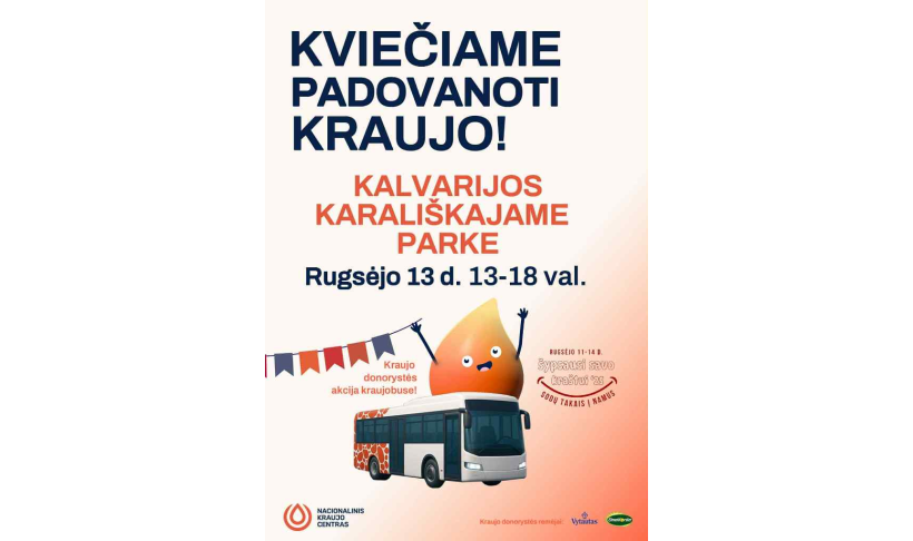 Kviečiame padovanoti kraujo