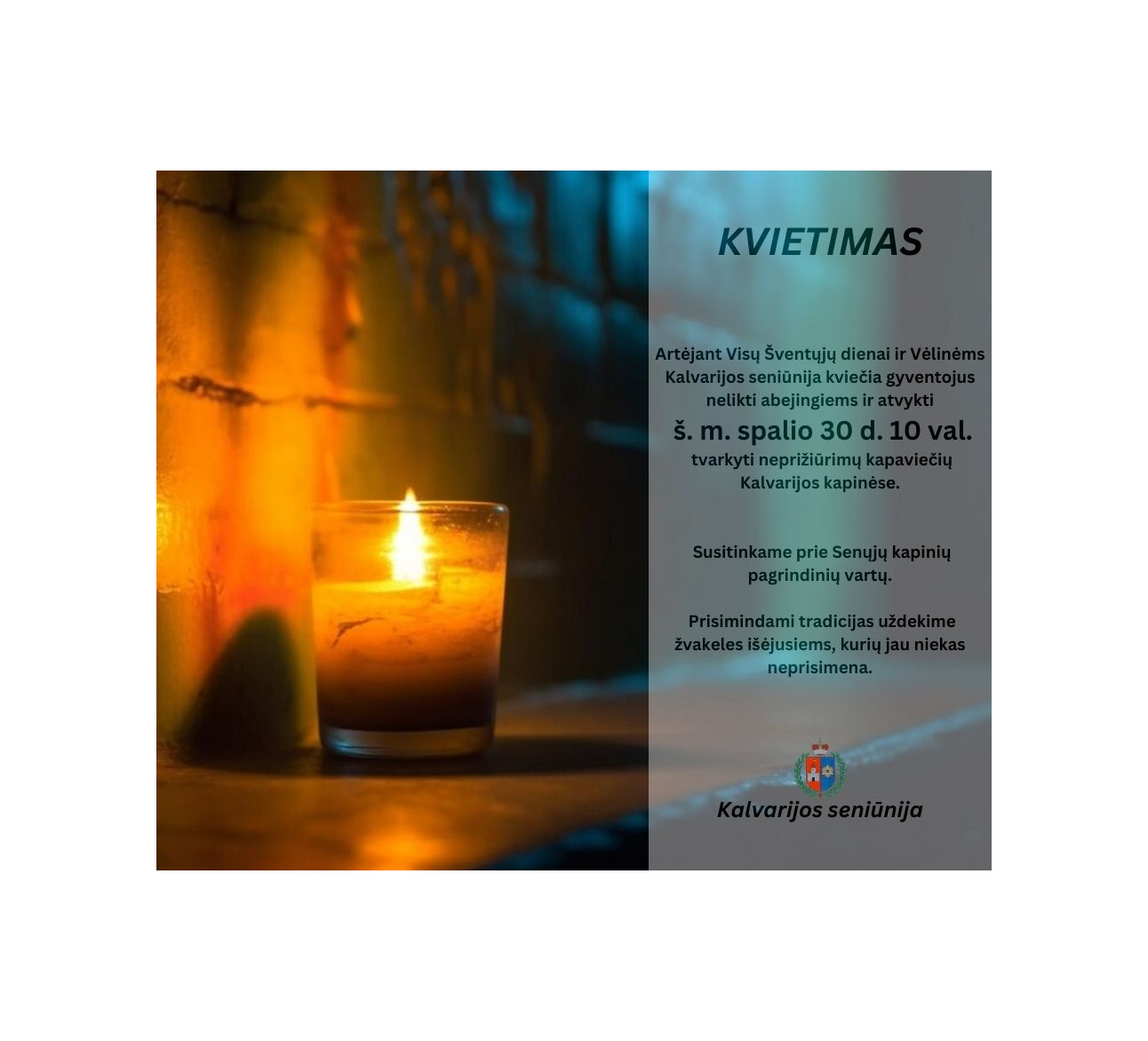 Kviečiame prisidėti prie neprižiūrimų kapaviečių tvarkymo