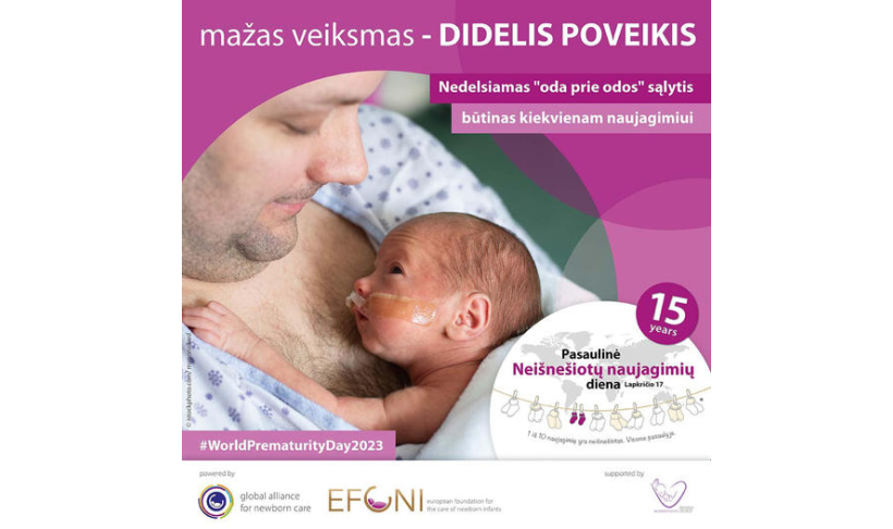 Kviečiame prisijungti prie Pasaulinės neišnešiotų naujagimių dienos minėjimo