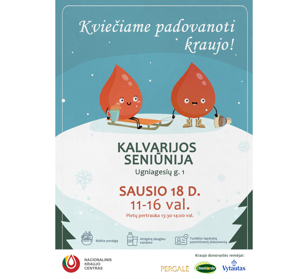 kviečiame padovanoti kraujo!